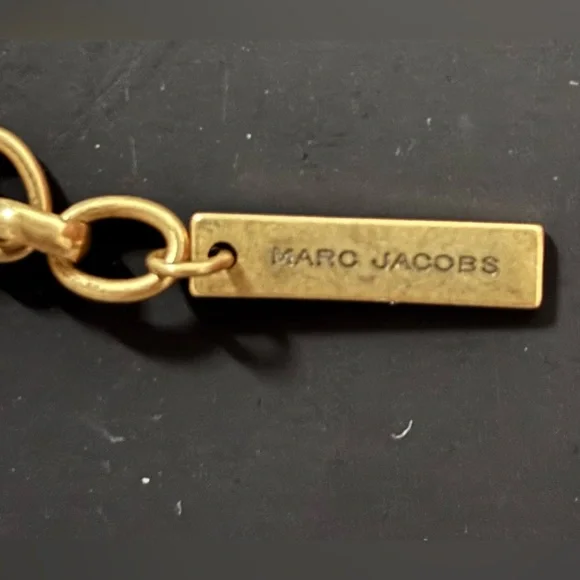 Marc Jacobs Gold and Green Charm Brooch